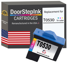 DoorStepInk Compatible Ink Cartridge for Dell Series 1 T0530 Color Twin Pack-USA picture