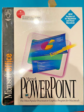 Microsoft Powerpoint Version 4.0 For Mac & Power Mac Sealed Very Rare 1994 US ed picture