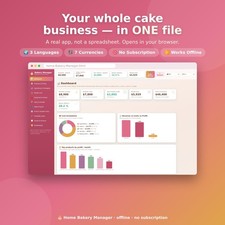 Home Bakery Cake Pricing Software Profit Calculator Order Form Baker App picture