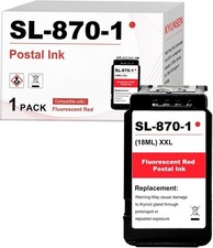 High Capacity SL-870-1 XXL Red Ink Fluorescent Red Ink Cartridge Postage Machine picture