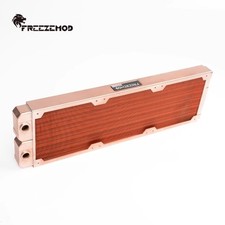 FREEZEMOD 360mm Radiator All-red Copper Computer Water Cooling Row 7mm G1/4*2 picture