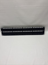 Weltron 48 Port Patch Panel Cat6 2U Rack & Wall Mount Ethernet UTP Patch Panel picture