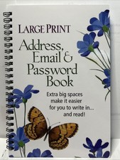 Password Book Seniors Internet Software Info Logbook Organizer. P006 picture