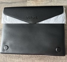 Verlye Black Laptop Bag Magnetic Closure New In Dust Bag Multi Purpose Travel picture
