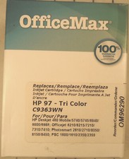 OfficeMax HP 97 Tri-Color Ink Cartridge (still sealed) open box Out-of-date? picture