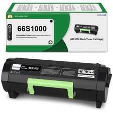 SCCOLOR 66S1000 Toner Cartridge Replacement for Lexmark 66S1000 Black Toner picture