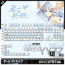 Anime DATE A LIVE Tobiichi Origami Theme Keycap 122pcs for Mechanical Keyboard picture