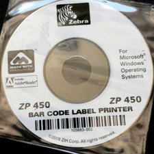 Zebra Direct Thermal Printer  Windows Driver Install Disk ZP450  P1031448-01 picture