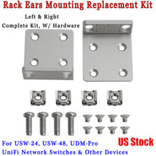 Left & Right Rack Ear Mounting Kit Replacement For USW-24 UDM-Pro UniFi Switches picture