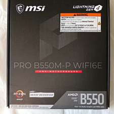 MSI PRO B550M-P WIFI6E MicroATX AM4 DDR4 WiFi 6E PCIe 4.0 HDMI DP picture