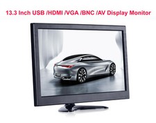 13.3'' IPS LCD Screen USB HDMI VGA Display CCTV Security Monitor for Rapberry Pi picture