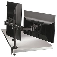 BLACK - 3M DUAL MONITOR MOUNT, FOR 27