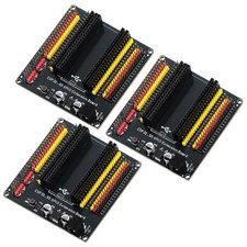 3 PCS ESP32 S3 Expansion Board GPIO 1 into 2 44 Pin Breakout 9V 1A Adapter picture