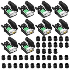 ANMBEST 10PCS DB9 Solderless Serial to 9pin Male Female Breakout Black picture