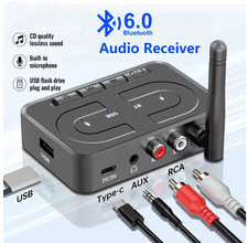 Bluetooth 6.0 Audio Receiver RCA 3.5mm AUX USB WiFi Wireless Adapter TF Card picture