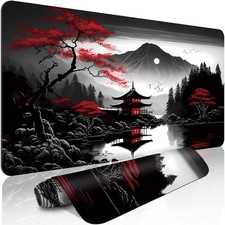 1pc Extended Gaming Mouse Pad and PC Desktop Keyboard Pad - Landscape Freehand picture