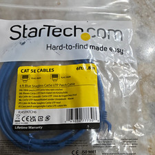 StarTech.com Cat5e Snagless UTP RJ-45 Patch Cable 6 ft Blue RJ45PATCH6 picture