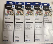 5pcs S015631 Ribbon Cartridge Black For Epson LX-350 LX350 Dot Matrix Printer picture