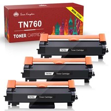 3x Toner (with Chip) for Brother TN760 TN730 DCP-L2550DW HL-L2370DW L2390DW picture