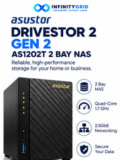 NEW ASUSTOR Drivestor 2 Gen2 AS1202T 2-Bay NAS 2.5GbE Quad-Core Diskless picture