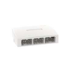 Panduit CBXQ6WH-A Mini-Com Quick Release 6-Port Surface Mount Box White picture
