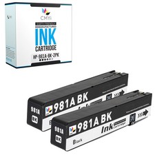 2-Pack Compatible CMYi 981A Black Ink for HP PageWide Enterprise Color 556xh picture