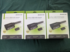 3 PCS-IOGEAR 2-Port USB KVM Switch VGA Cable with Cables and Remote Model GCS22U picture