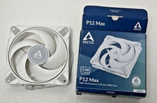 NIOB ARCTIC P12 MAX White High-Performance Case Fan 120 mm PWM 0db PC Cooler picture