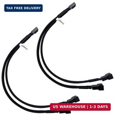 2-Pack 2 Way 4 Pin PWM Fan Splitter Cable 10.2 Inches Black Sleeved PC Case Fan picture