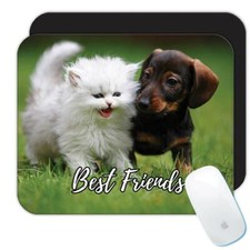 Gift Mousepad : Dachshund with Cat Dog Pet Funny Cute Puppy picture