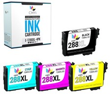288XL CMYi Replacement Ink Cartridge Combo Pack of 4 for Epson Expression XP-340 picture