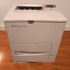 HP LaserJet 4050n Printer Tested 199k Pages Dual Trays JetDirect New Toner picture