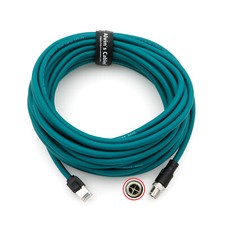 M12 X Coded 8 Pin Male to RJ45 Shielded Ethernet Cable for Cognex Industrial picture