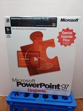 MICROSOFT PowerPoint 97 upgrade  Mac Version w/KEY Presentation Graphics Program picture