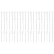 40Pcs Silicone Rubber Computer Fan Screws Anti Vibration White Pc Case Mounting picture