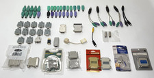 Huge Lot 64 Computer Adapters PS/2 DB25 DB9 C36 RJ45 Microsoft 68666 PC VTG NOS picture
