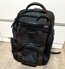 TUMI Nylon Backpack Anthracite/Brown Laptop Compartment, Padded Straps, Storage picture