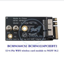 BCM94360CS2 BCM943224PCIEBT2 12+6 Pin WIFI wireless card module to NGFF M.2 picture