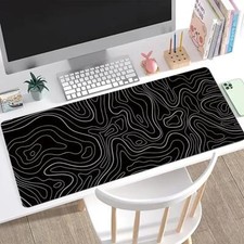 1Pcs Gaming Mouse Pad Large Keyboard Pad 31.5 x 11.8in Topographic  Mouse Pad picture
