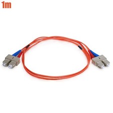 1M SC to SC Duplex 62.5/125 Multi Mode Fiber Optic Optical Cable Cord OM1 Orange picture
