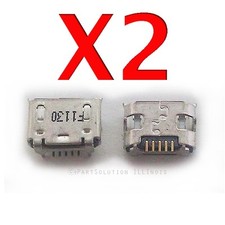 2X Alcatel JOY TAB Tablet Micro USB Charger Charging Port Dock Connector picture