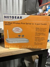 NETGEAR WGPS606 54 Mbps Wireless Print Server w/ 4-Port Switch picture