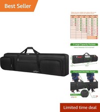Padded Soft Case for 88-Key Keyboard with Waterproof Design & Shoulder Straps picture