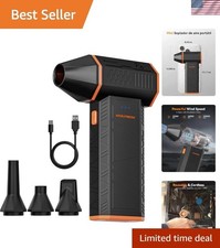 MegaFlow 50 Electric Air Duster - 110,000 RPM Speed, 3-Gear for Versatile Cle... picture