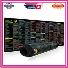 Linux Commands Extended Large Mouse Pad Cheat Sheet 31.4 x 11.7 inch Desk Mat picture