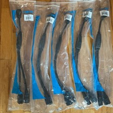 NEW LOT OF 5 CABLES TO GO 1-to-2 Power Cord Splitter, 5-15P to 5-15R +C13  29810 picture