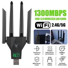USB 3.0 WiFi Adapter AC1200 Dual Band for PC Desktop Laptop Computer​ High Speed picture