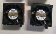 Lot x2 - AVC DBTC0638B2U 0KVN8J Server Fan 60mm x 60mm x 38mm DC 12v 1.20A Dell picture