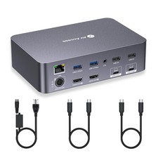 AV Access KVM Switch Dock 2 Monitors 2 Laptops, 4K KVM picture