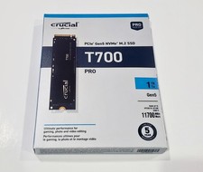 Crucial T700 1TB PCIe 5.0 x4 NVMe M.2 Gaming SSD up to 11,700 MBs CT1000T700SSD3 picture